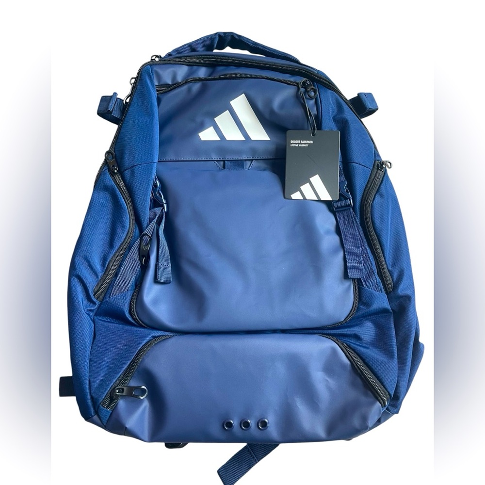 Adidas Dugout Backpack Navy Blue NWT Baseball Softball Bat Backpack